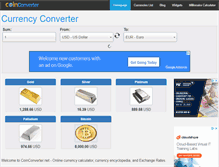 Tablet Screenshot of coinconverter.net